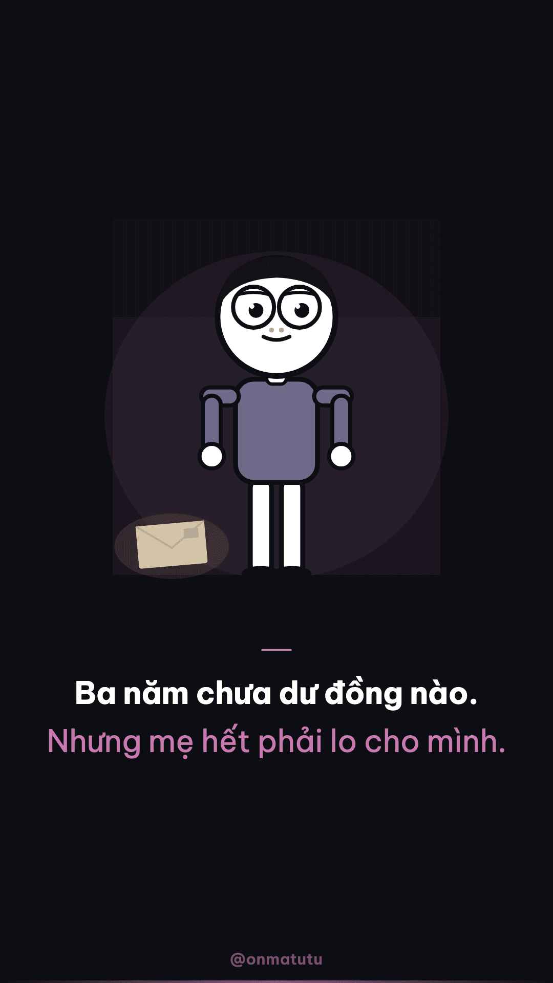Chưa dư đồng nào, nhưng so với mình ba năm trước đã đi rất xa